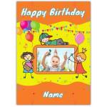One Photo Boys Happy Birthday Card