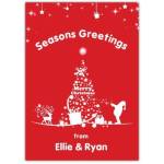 Seasons Greetings Merry Christmas Card