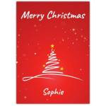 Merry Christmas Modern Tree Card