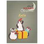 Merry Christmas Penguins Card