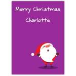 Cartoon Santa Christmas Card