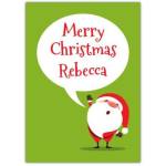Merry Christmas From Santa Card