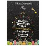 To My Beautiful Boy Wish You Speacial Gifts This Holiday Season Christmas Card