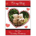 Teddy Bears To My Wife On Our Wedding Anniversary Card