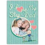 I Love My Step Dad Photo Card