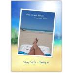 Stay Safe Vacation Holiday Greeting Card