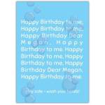 Wash Your Hands Stay Safe Birthday Card