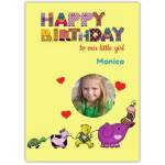 Happy Birthday To Our Little Girl Card