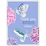 Thank You So Very Much Name Two Butterlies Card