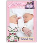 Welcome To The World Baby Twins Card