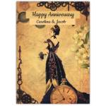 Anniversary Vintage Victorian Greeting Card