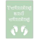 Congratulations Baby Twins Greeting Card