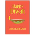 Happy Diwali Light Lamp Greeting Card