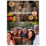 Happy Thanksgiving One Photo Card