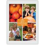 Happy Thanksgiving Four Photo Card