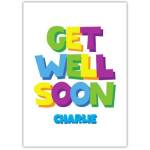 Get Well Soon Colourful Greeting Card