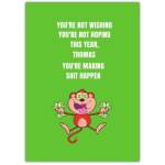 Happy New Year Funny Make It Happen Greeting Card