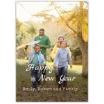 Happy New Year Photo Upload Greeting Card