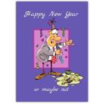 Happy New Year Smashing Time Greeting Card