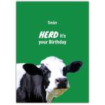 Herd It's Your Birthday Greeting Card