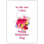 Valentines Day One I Love Greeting Card
