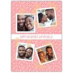 Valentines Day 4 Photo Polaroid Greeting Card