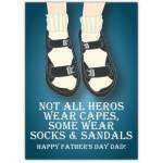Father's Day Hero Sandals Card