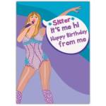 Sister Taylor Swift Birthday Card