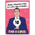 Valentines Day Wife 10 Out Of 10 Greeting Card