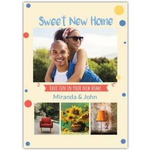 New Home 4 Photos Card