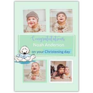 Congratulations Christening Day Polar Bear  Card