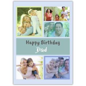 Happy Birthday Colourful Frames  Card