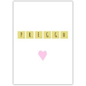 Pregnancy Baby Congratulations Scrabble Greeting Card