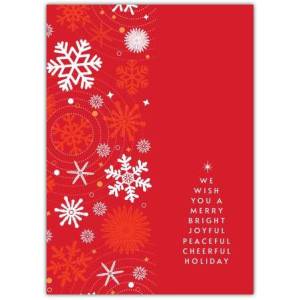 Happy Holiday Red Joyful Greeting Card