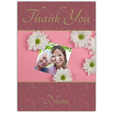 Daisy Thank You Card