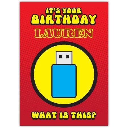 Robot Sleeping Bag Puzzle Birthday Card