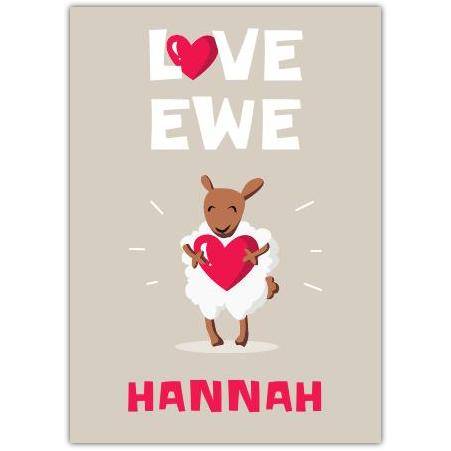 Love Ewe Card