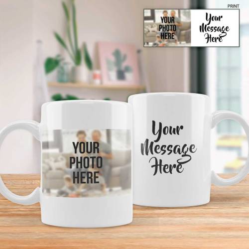 Any Photo And Any Text - Personalised Mug