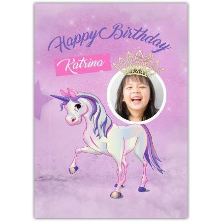 Happy Birthday Unicorn  Card