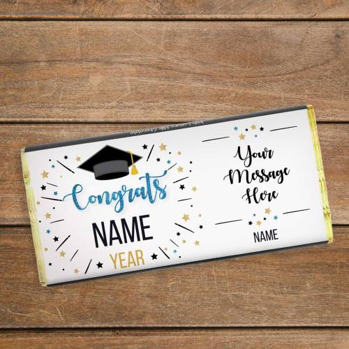 Congrats Graduation Personalised Chocolate Bar