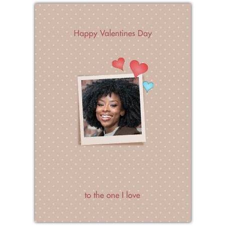 Happy Valentines Day One Small Frame  Card