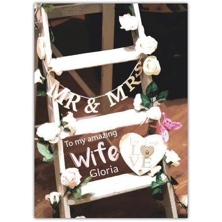 Mr & Mrs Amazing Wife  Card