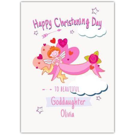 Christening Day Relation Angel Card