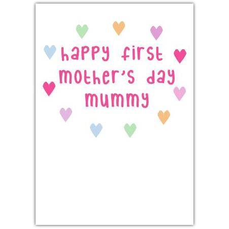 Mothers Day First Mothers Day Greeting Card