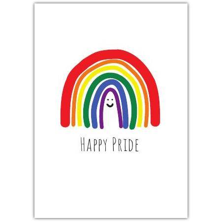 Pride LGBTQ Rainbow Happy Greeting Card