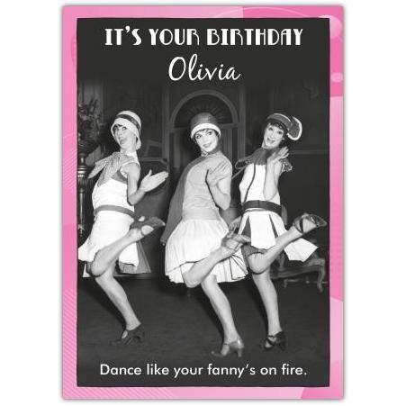 Birthday Vintage Flapper Greeting Card