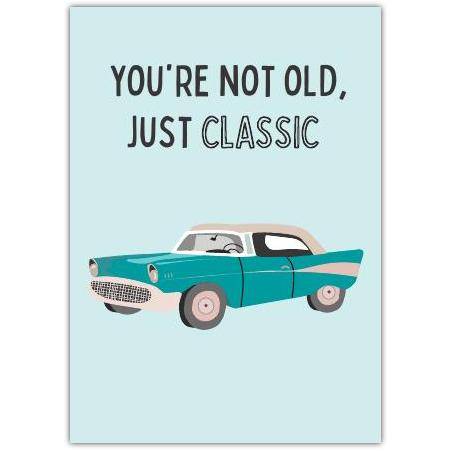 Happy Birthday Funny Retro Greeting Card