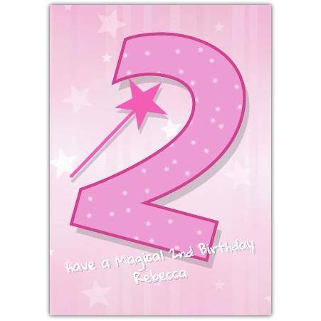 2nd Birthday Magical Greeting Card