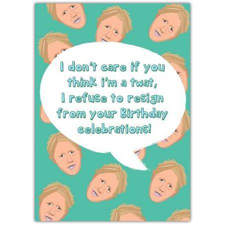 Happy Birthday Boris Birthday Bash Greeting Card