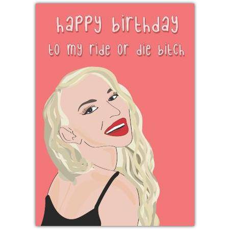 Happy Birthday Christine B*itch Greeting Card